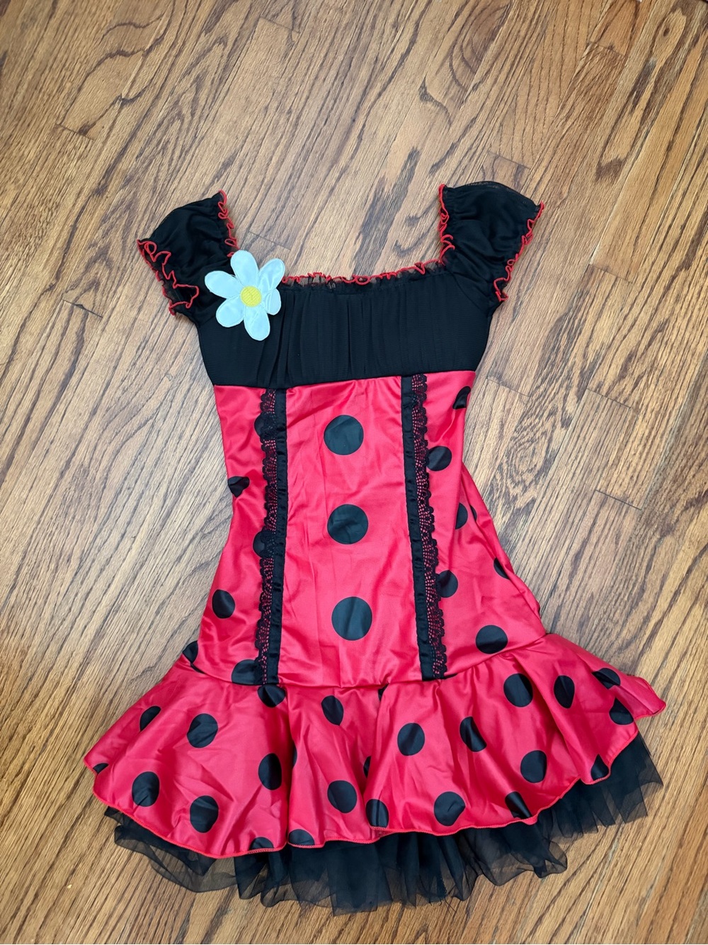 VINTAGE Leg Avenue Daisy Bug Ladybug Dress Size Size: S/M Y2K Archive McBling